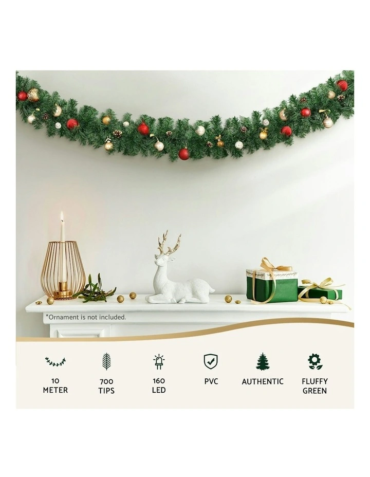Christmas Garland LED 700 Tips 10M in Green image 5