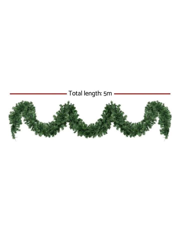 Christmas Garland LED 380 Tips 5M in Green image 3