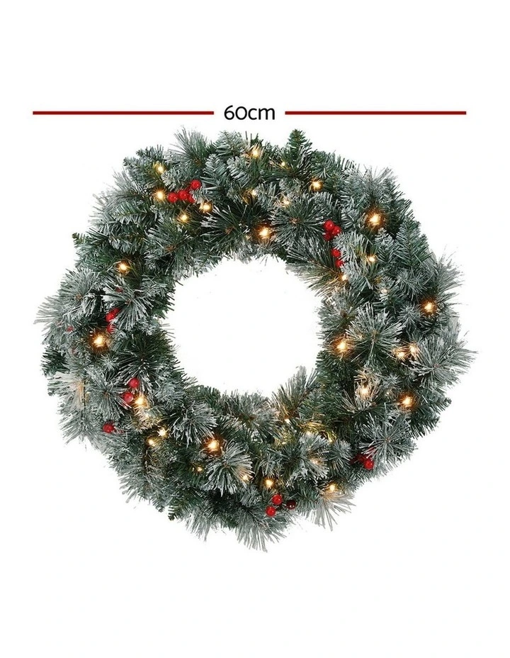 Jingle Jollys 60cm Christmas Wreath LED image 3