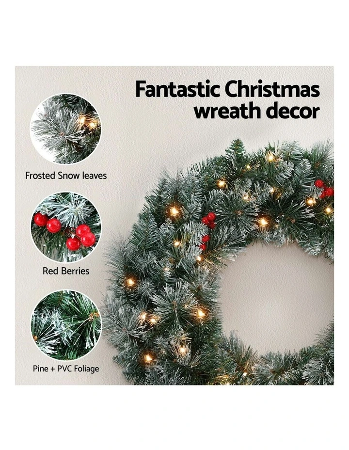 Jingle Jollys 60cm Christmas Wreath LED image 5