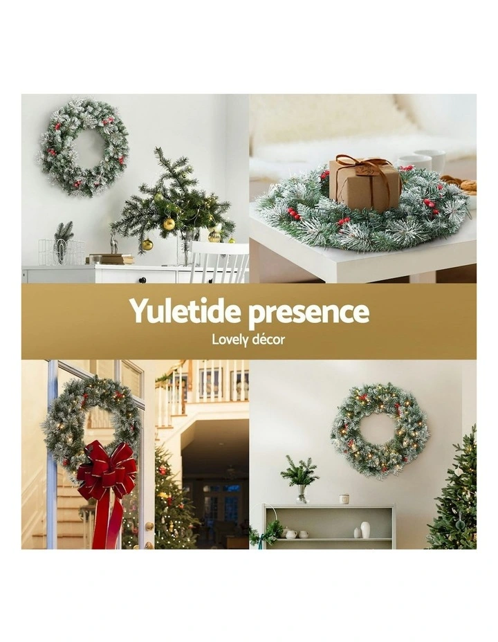 Jingle Jollys 60cm Christmas Wreath LED image 6