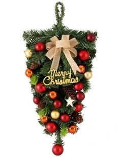 Hanging Christmas Garland 50cm in Green