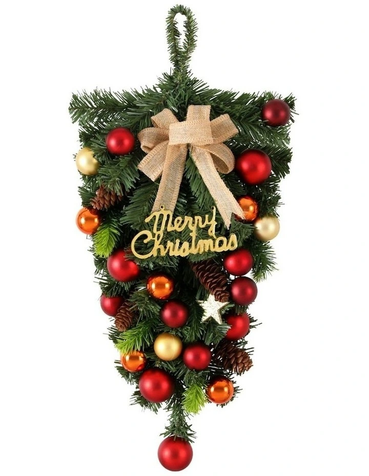 Hanging Christmas Garland 50cm in Green image 1