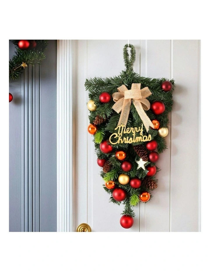 Hanging Christmas Garland 50cm in Green image 2