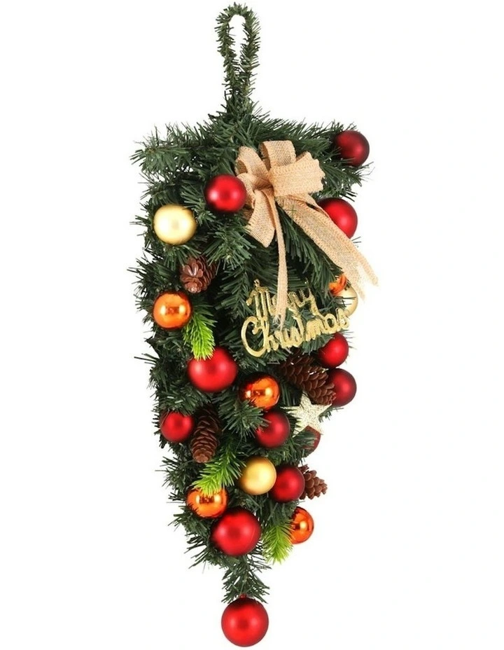 Hanging Christmas Garland 50cm in Green image 4