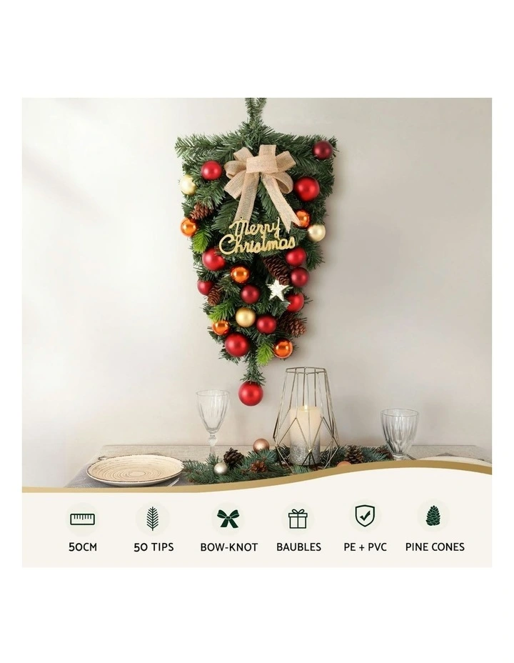 Hanging Christmas Garland 50cm in Green image 5