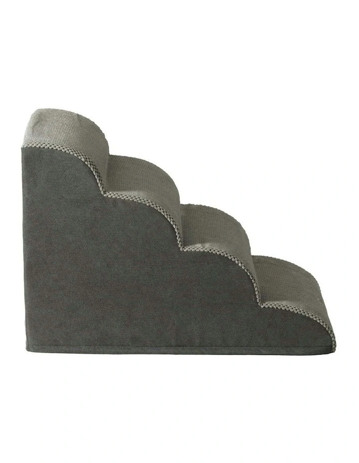 Indoor Dog Ramp Step Stairs 4 Tier in Grey image 4