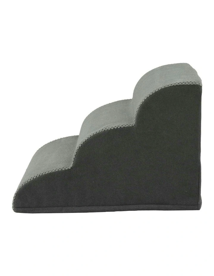 Indoor Dog Ramp Step Stairs 3 Tier in Grey image 4