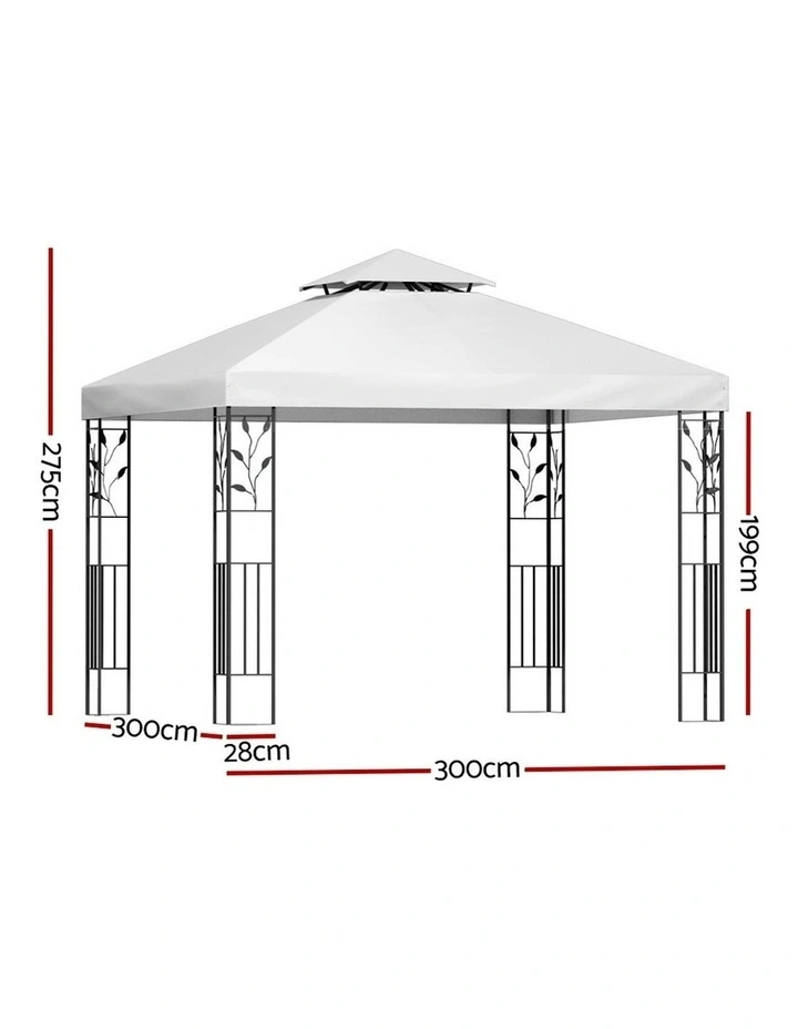 Gazebo Marquee Outdoor 3x3m in White image 3