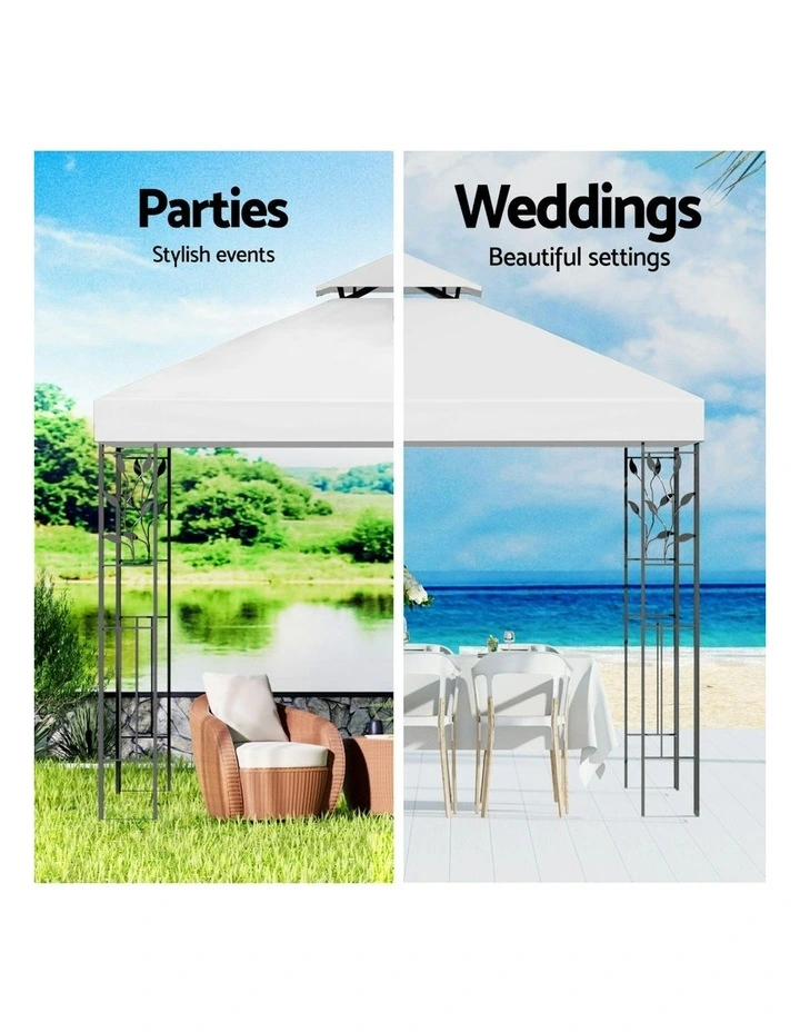 Gazebo Marquee Outdoor 3x3m in White image 5