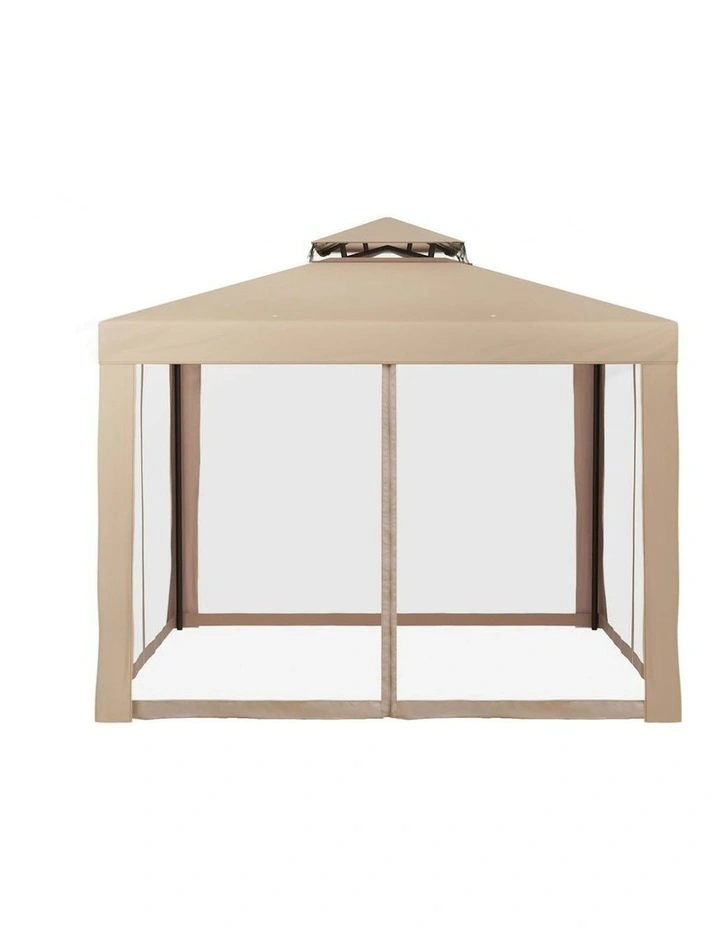 Outdoor Gazebo Marquee 3m in Brown image 4