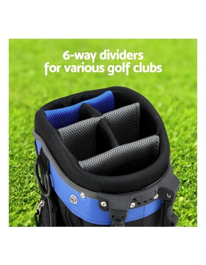 6 Way Dividers Golf Bag in Black image 6