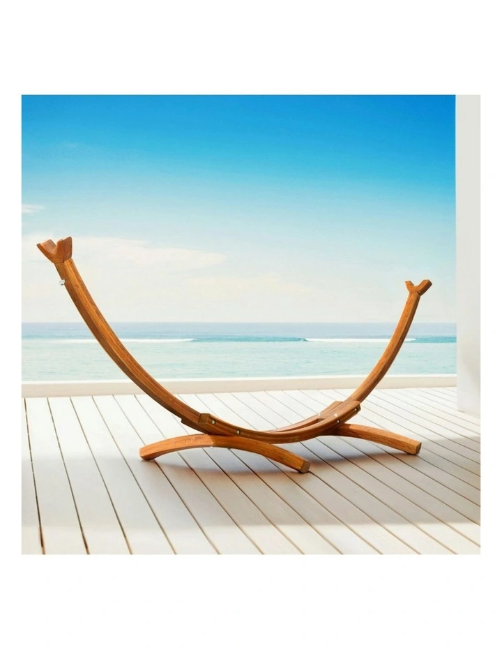 Hammock Bed Stand 315cm in Brown image 2