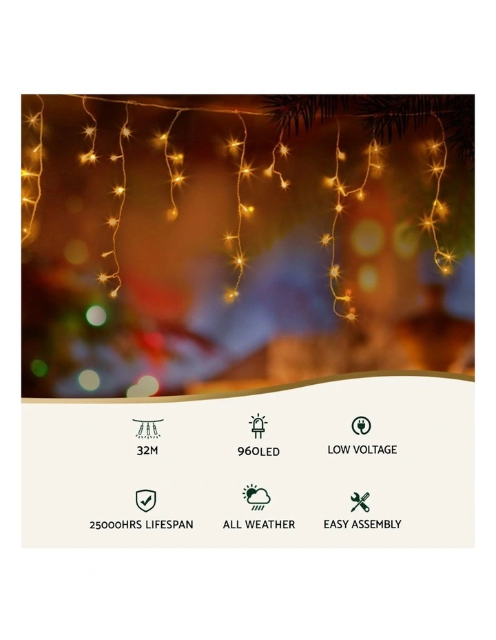 960 LED Christmas Lights 32m in White image 5