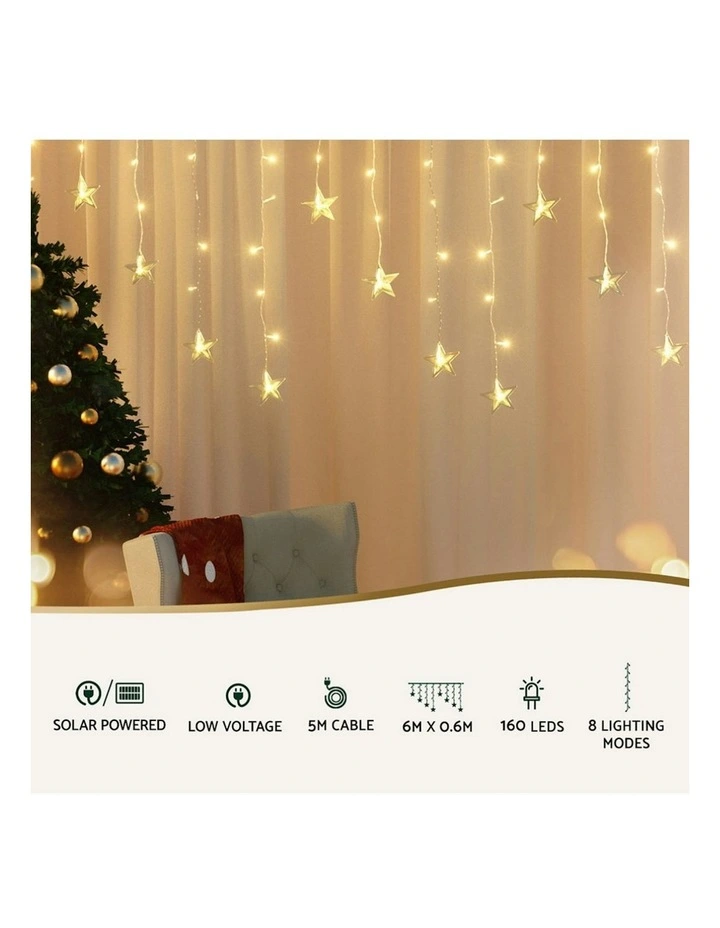 160 LED Icicle Christmas Lights 6m image 5
