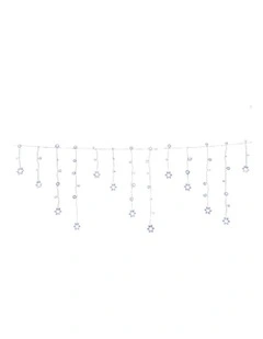 160 LED Icicle Christmas Lights 6m in White