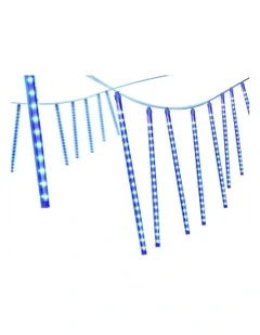 288 LED Icicle Christmas Lights 7m in Blue