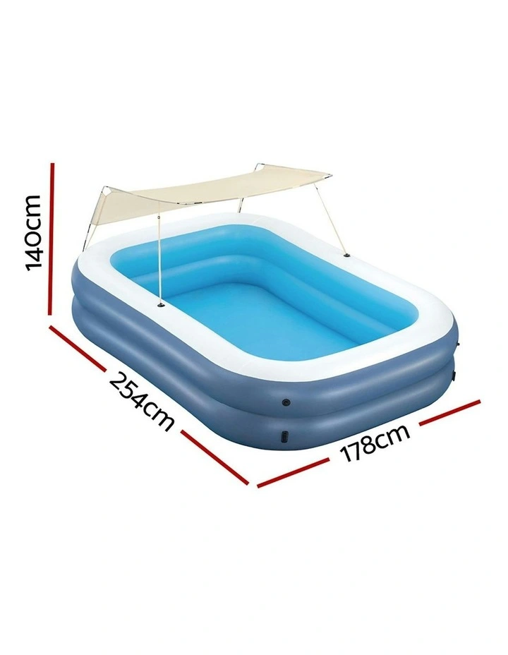 Inflatable Pool 254x178cm in Multi image 3