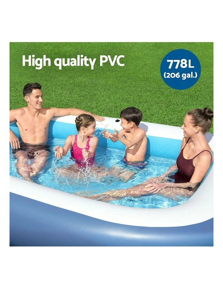 Inflatable Pool 254x178cm in Multi image 6