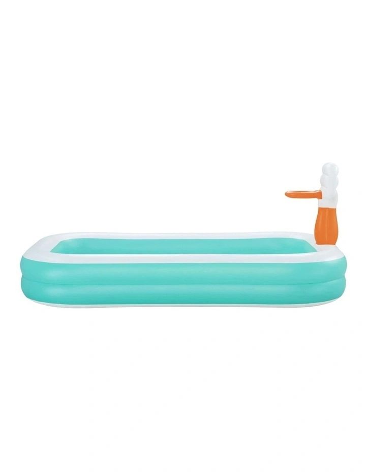 Inflatable Play Pools with Basketball Hoop 251x168cm image 4