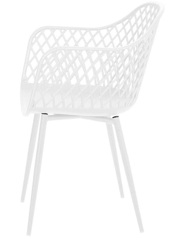 Outdoor Dining Chairs 4 Piece in White image 5