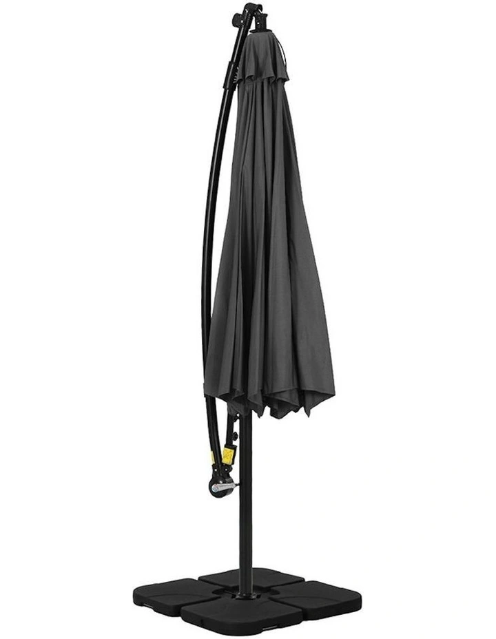 Outdoor Umbrella 3m in Charcoal image 4