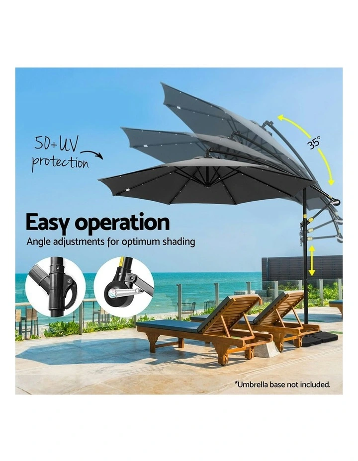 Outdoor Umbrella 3m in Charcoal image 6