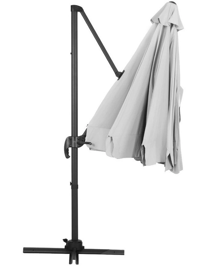 Outdoor Umbrella Roma 3m in Grey image 4