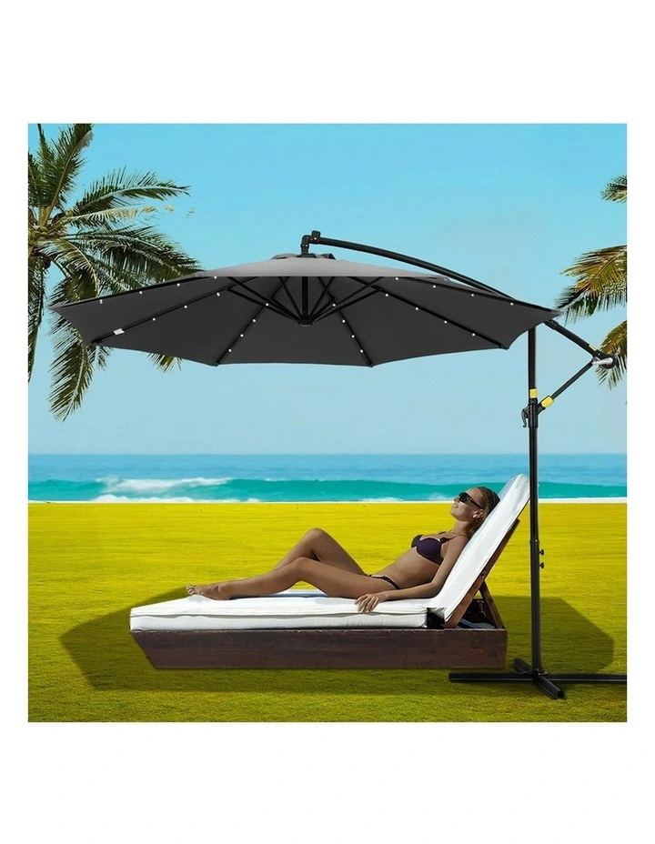 Outdoor Umbrella 3m in Charcoal image 2