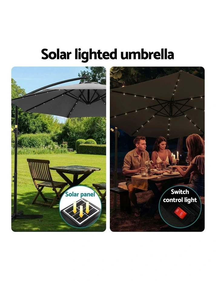 Outdoor Umbrella 3m in Charcoal image 5