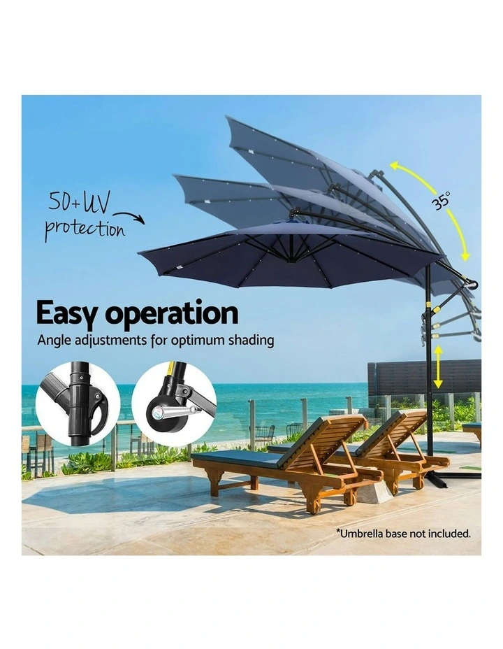 Outdoor Umbrella 3m in Navy image 6