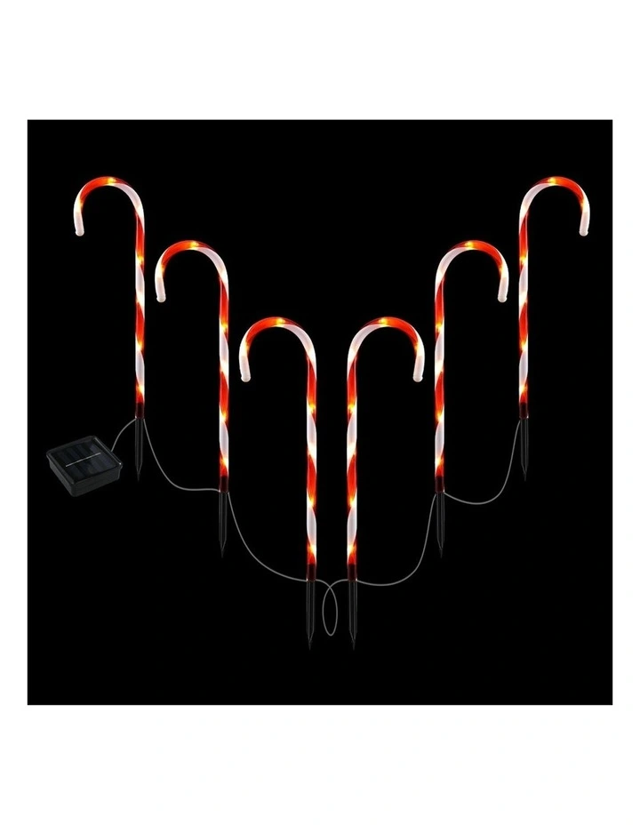 Christmas Lights Path 6 Pieces in White image 1