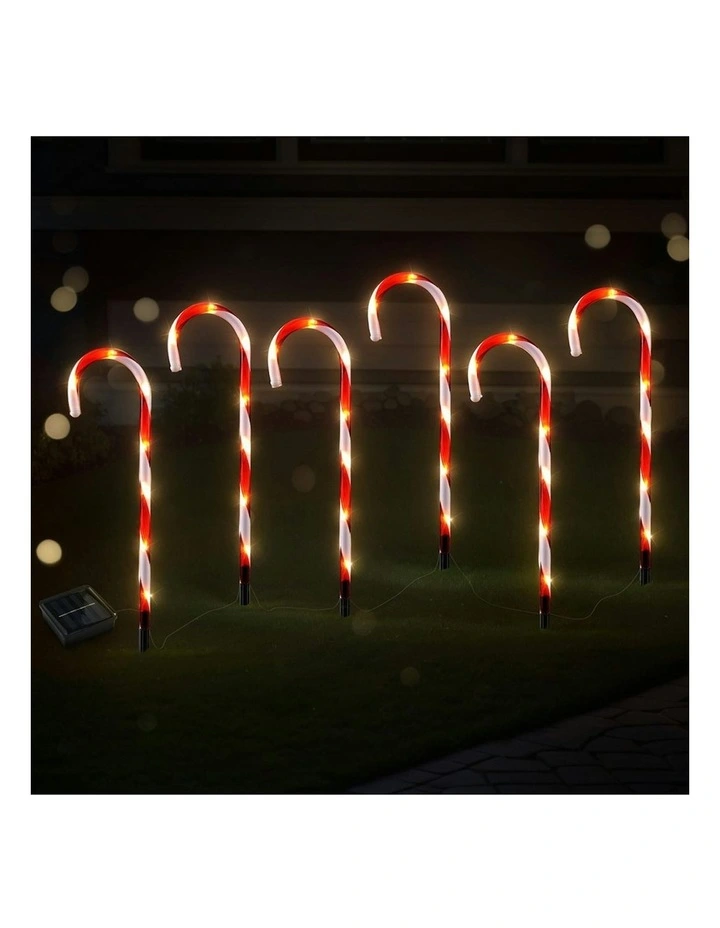 Christmas Lights Path 6 Pieces in White image 2