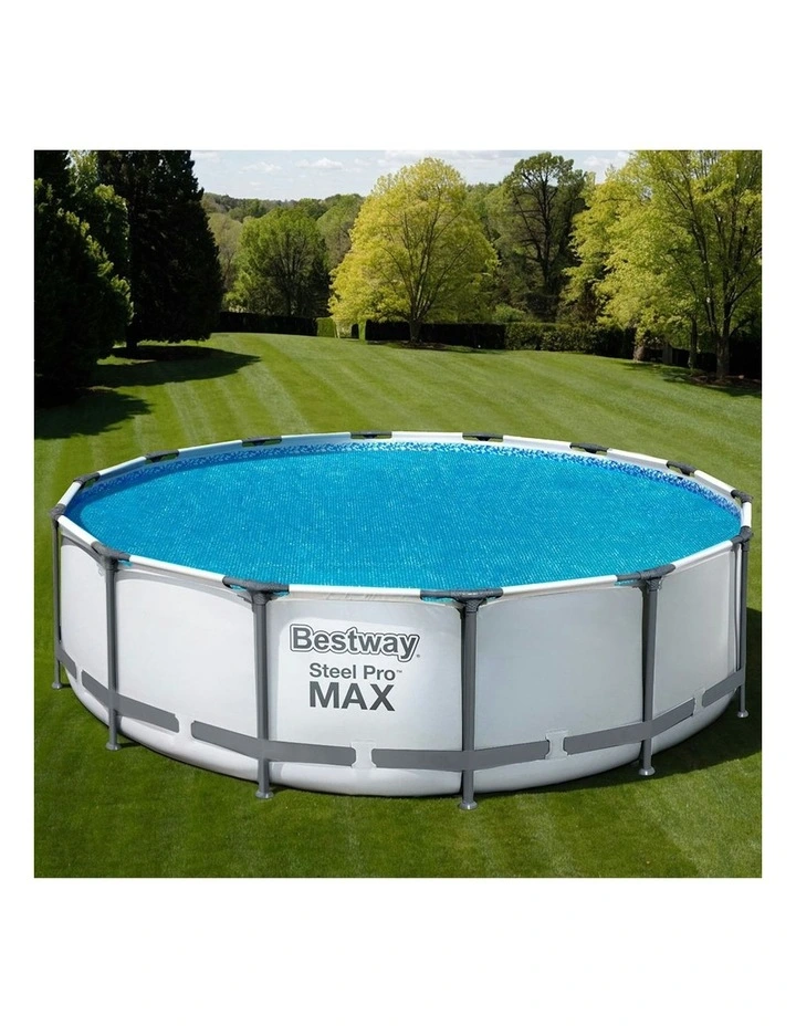 Round Above Pool Cover Fits 4.17m in Multi image 2