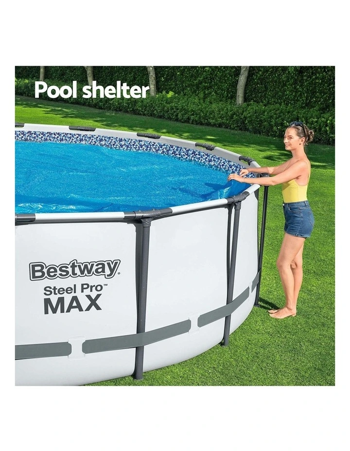 Round Above Pool Cover Fits 4.17m in Multi image 5