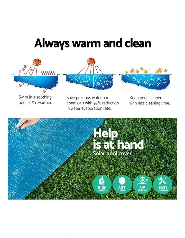 Round Above Pool Cover Fits 4.17m in Multi image 7