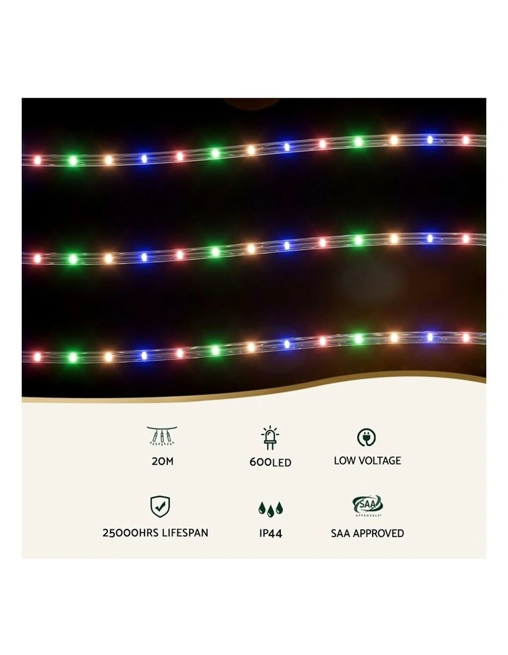 Jingle Jollys LED Christmas Light 20M image 4