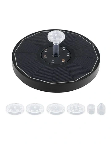 Floating Solar Pond LED Light in Black
