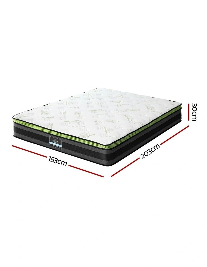 Queen Cool Gel Foam Mattress 30cm in Grey image 7