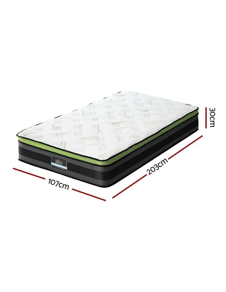King Single Cool Gel Foam Mattress 30cm in Grey image 7