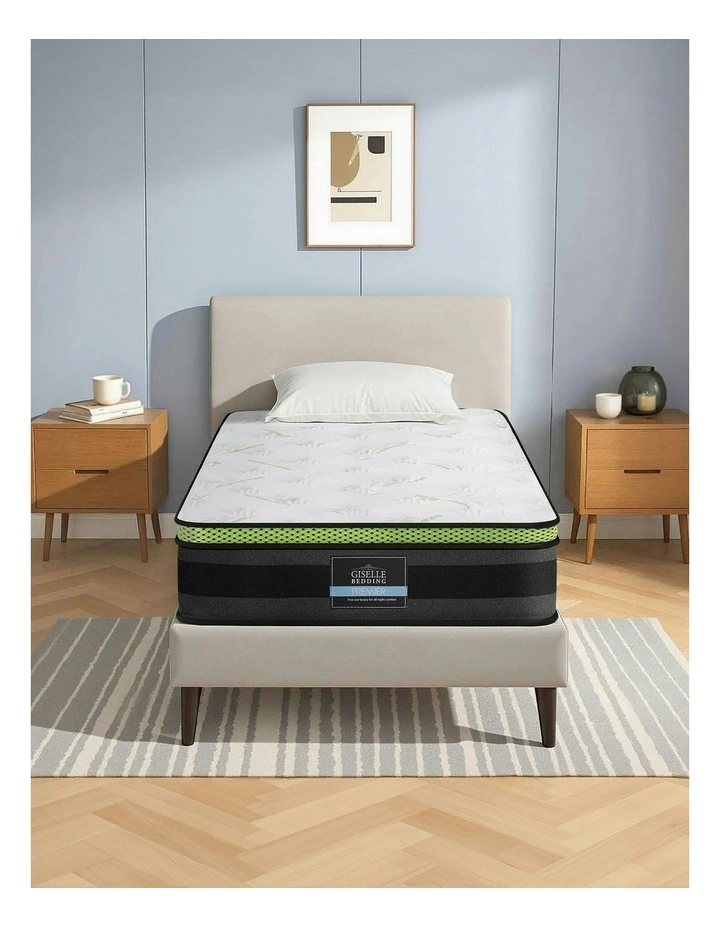 Cool Gel Foam Mattress Single 30cm in Grey image 1
