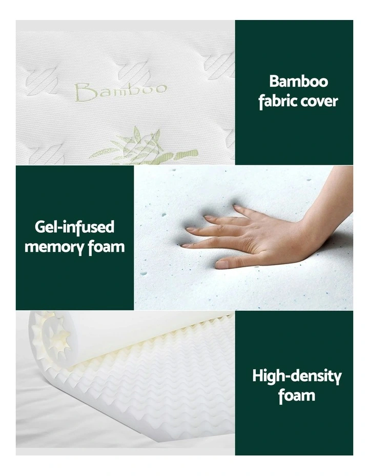 Cool Gel Foam Mattress Single 30cm in Grey image 3