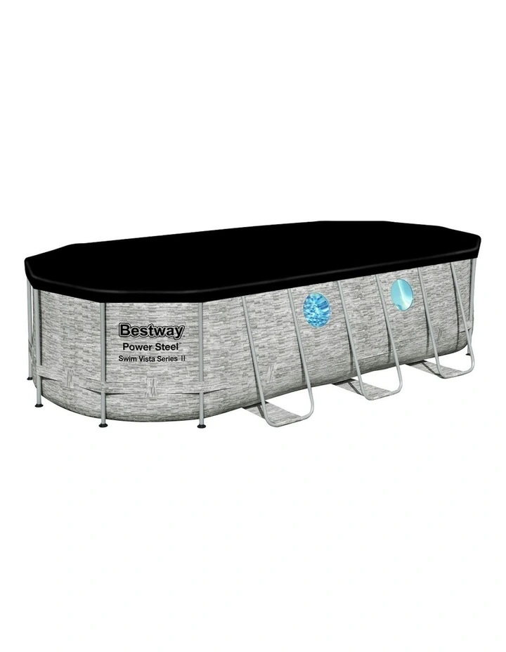 Bestway Swimming Pool 549x274x122cm Steel Frame Above Ground Pools Filter Pump Ladder 13430L in Assorted image 4