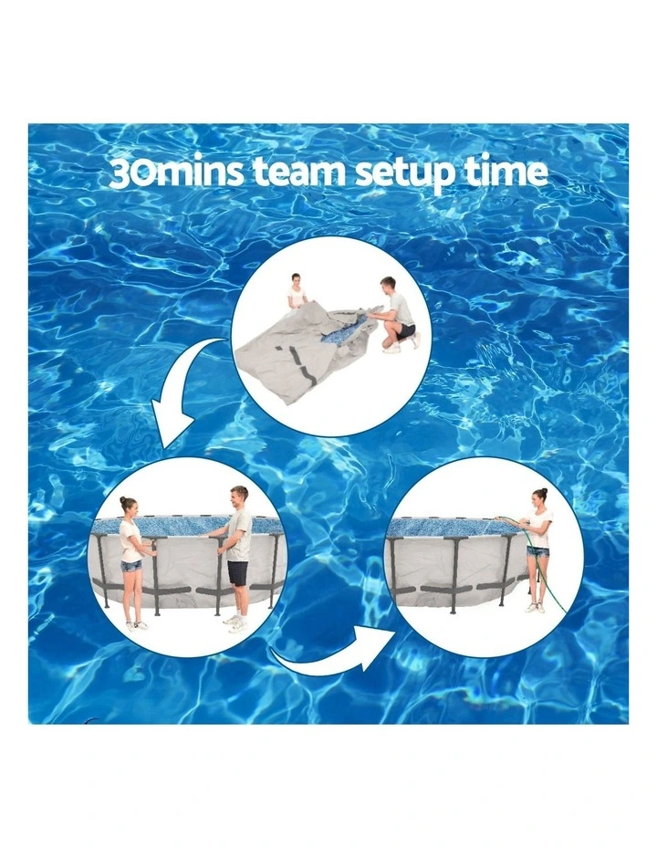 Swimming Pool 427x427x122cm in Multi image 7