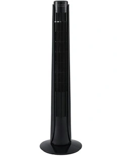 Tower Fan Oscillating 3 Speeds with Remote 93cm in Black