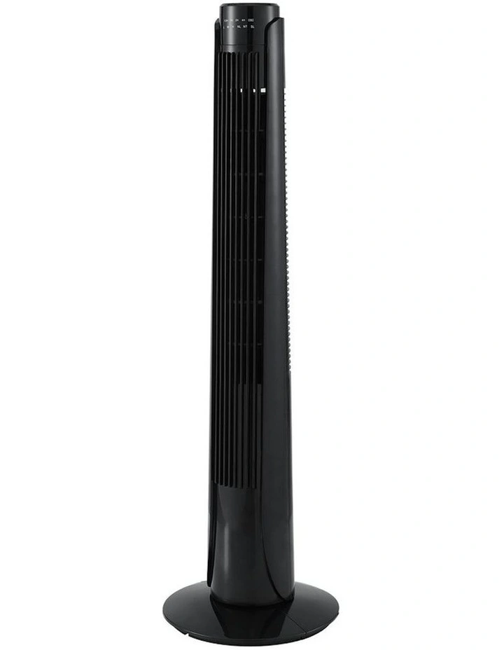 Tower Fan Oscillating 3 Speeds with Remote 93cm in Black image 4