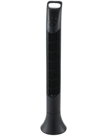 Tower Fan Oscillating 3 Speeds with Remote 91cm in Black