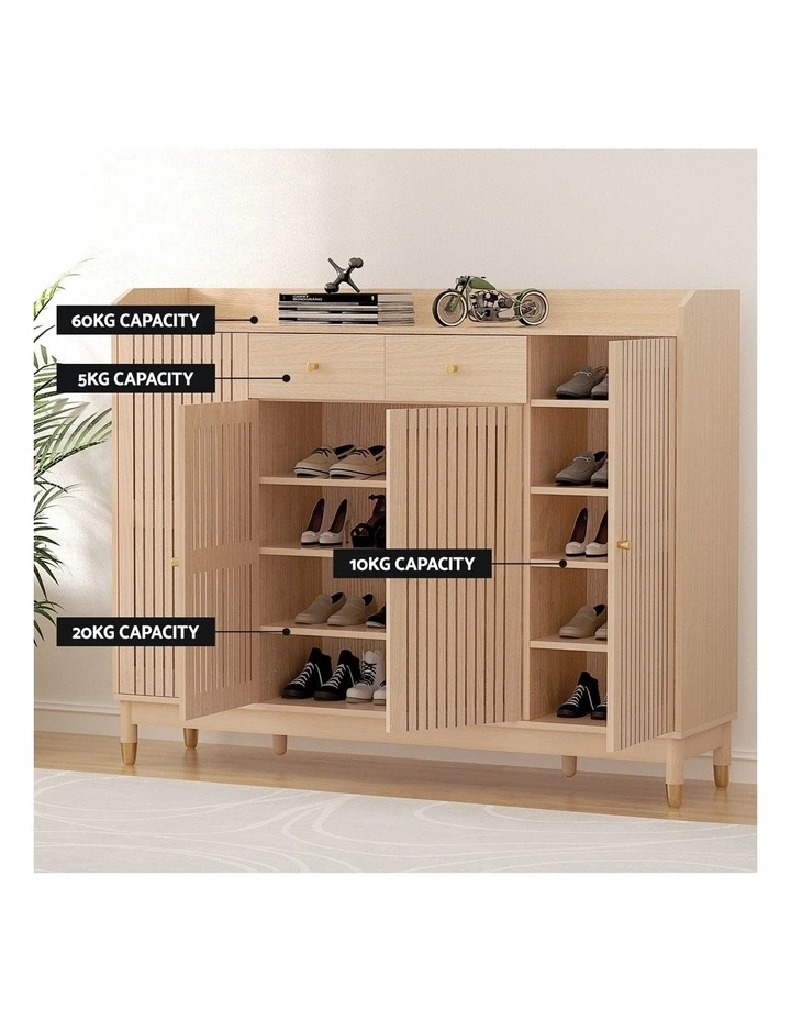 Cabinet with Shelves 26 Pairs in Brown image 5