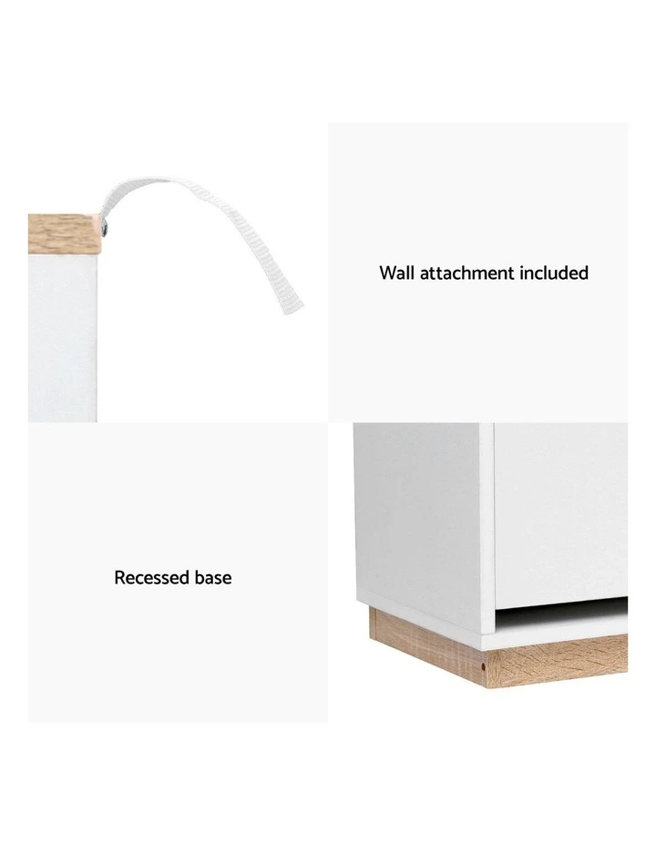 Shoe Cabinet 3-Tier 45 Pairs in White image 7