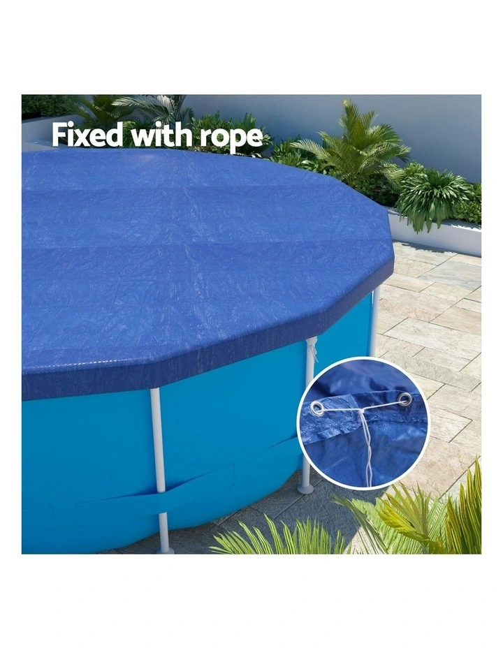 Aquabuddy Pool Cover Fit 3.66m Round Above-ground Blanket in Blue image 6